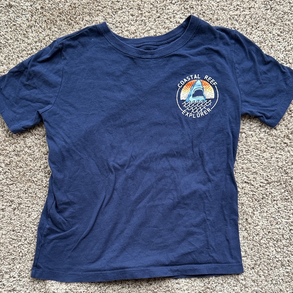 Carter's Navy Blue Coastal Reef Explorer boys Tee size 10